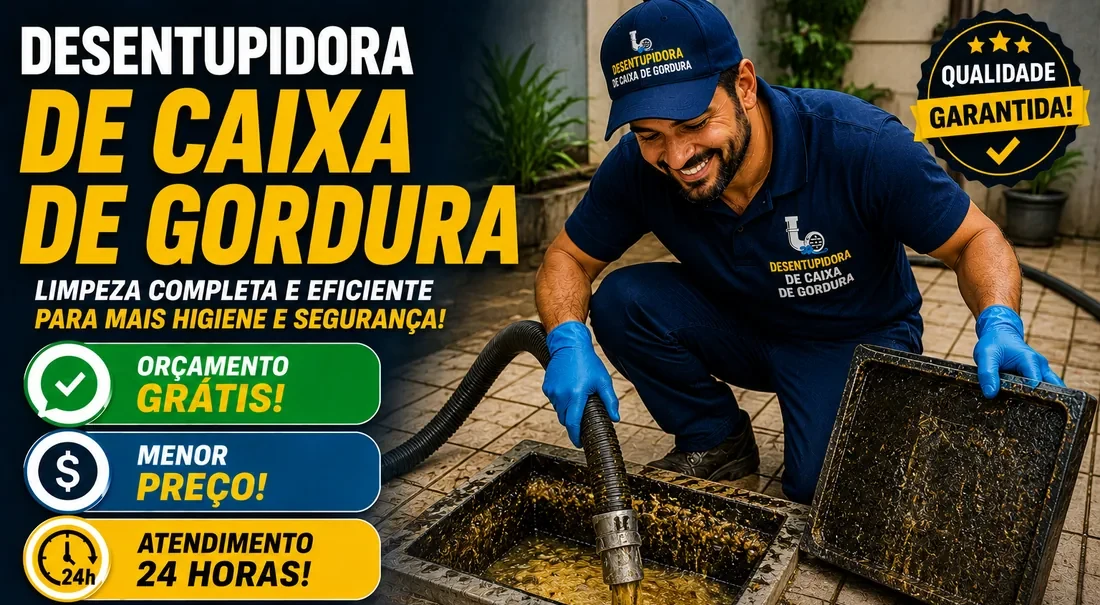 Limpeza de caixa de gordura em Sarandi
